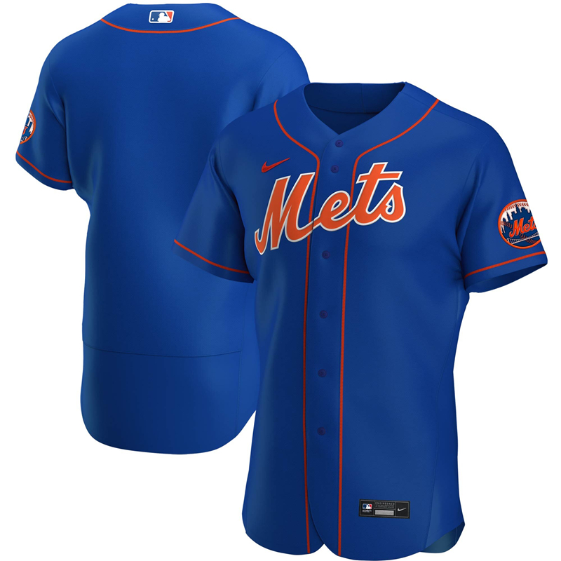 2020 MLB Men New York Mets Nike Royal Alternate 2020 Authentic Official Team Name Jersey 1->customized mlb jersey->Custom Jersey